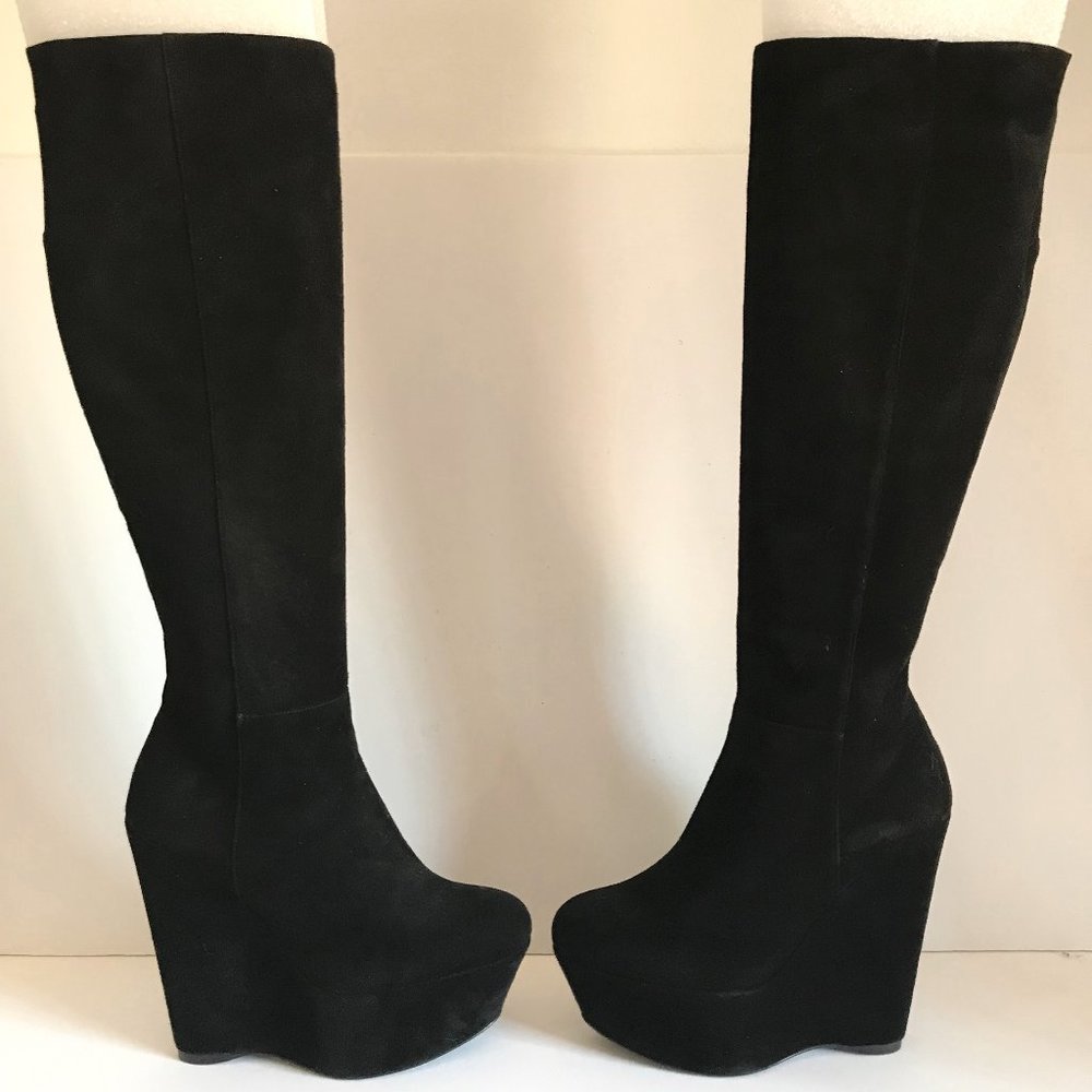 Stuart Weitzman Vivid knee high suede platform